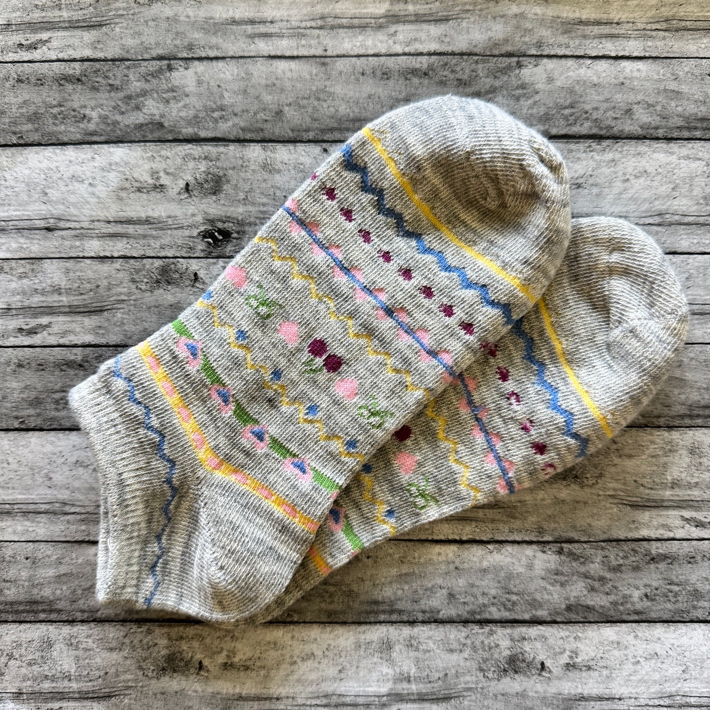 Women’s Multi Striped Grey Socks