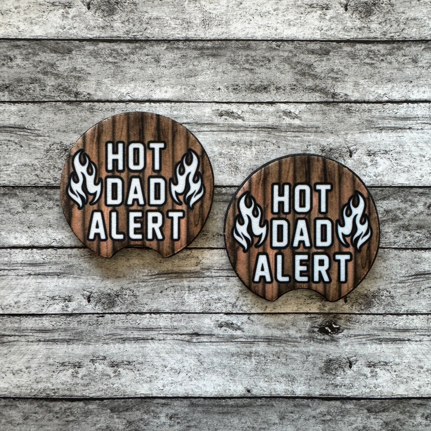 Hot Dad Neoprene Car Coaster