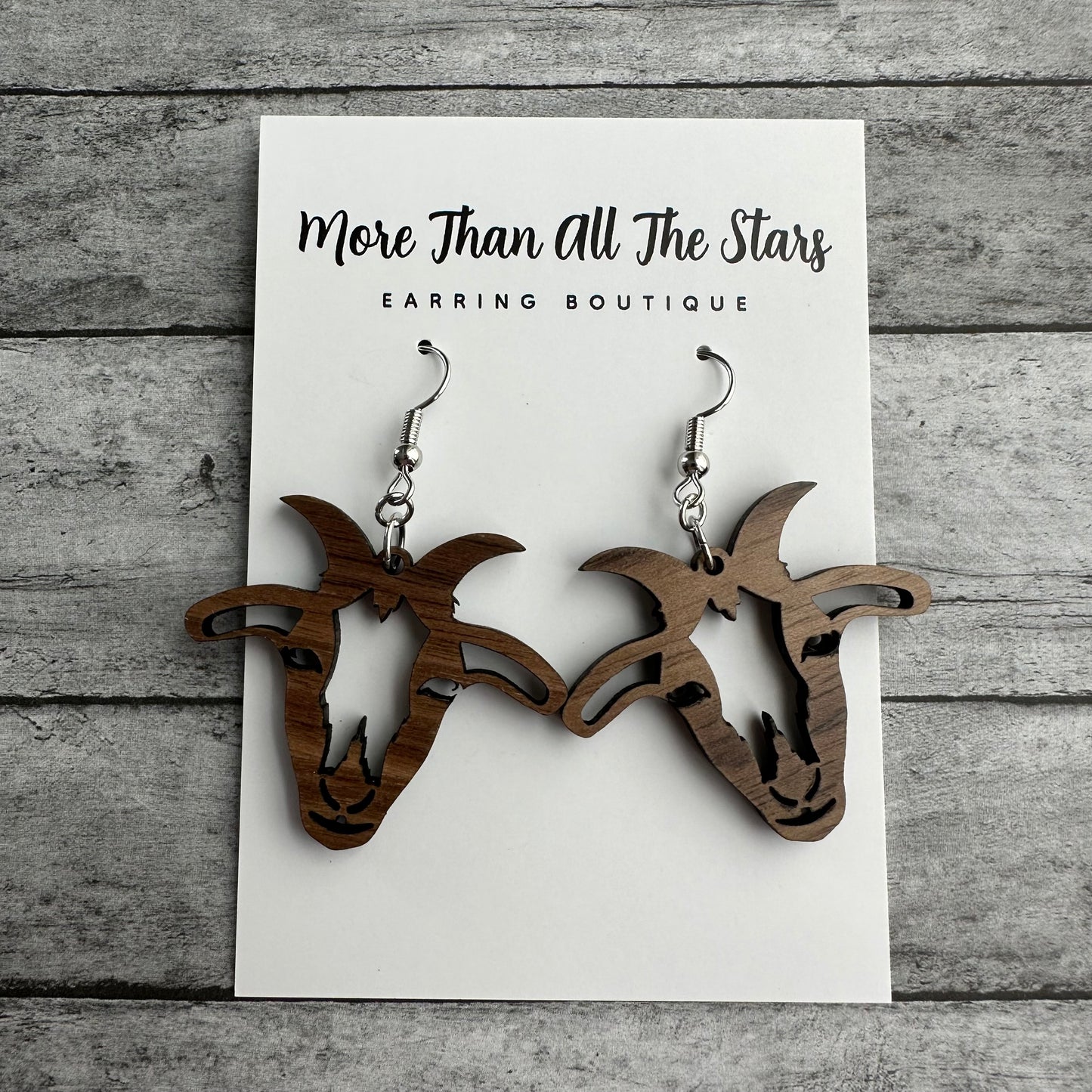 Goat Head Earrings