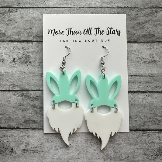 Easter Bunny Ears Gnome Earrings