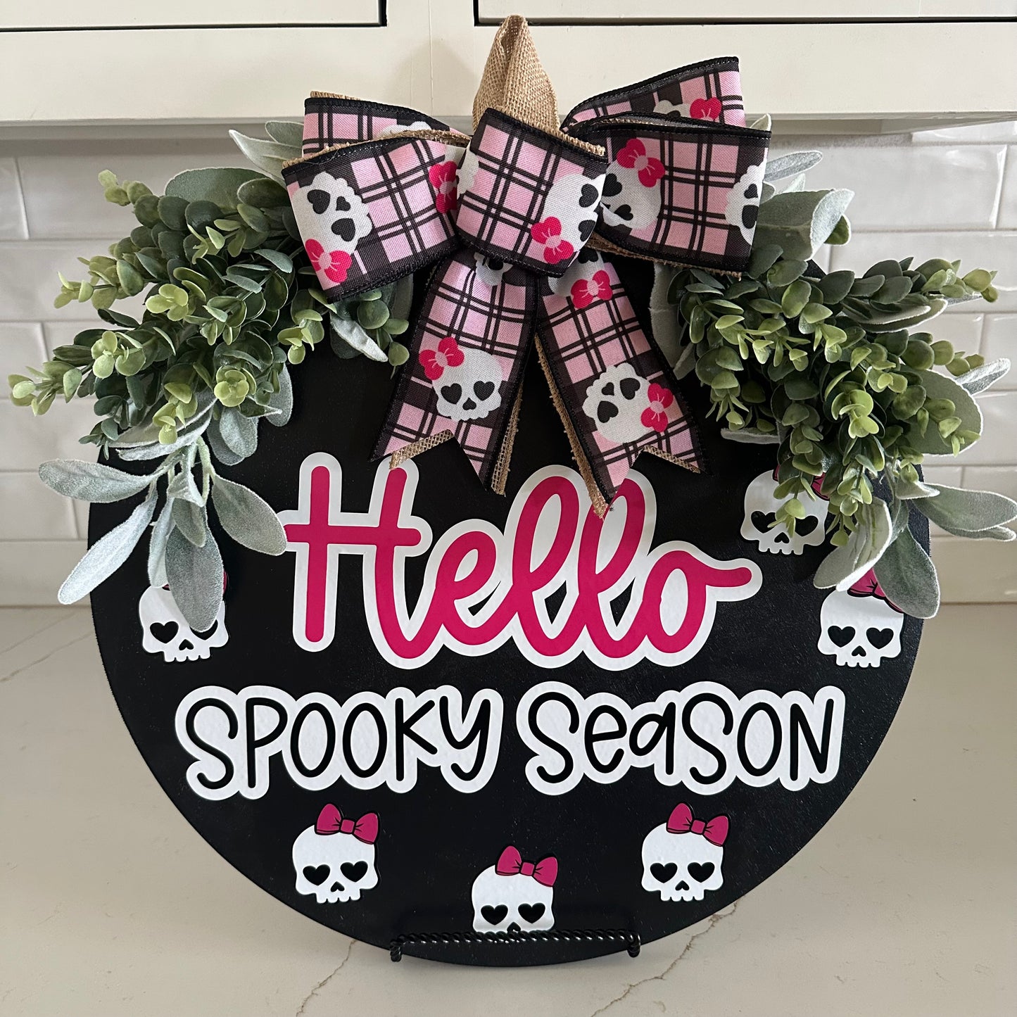 Hello Spooky Season Door Hanger