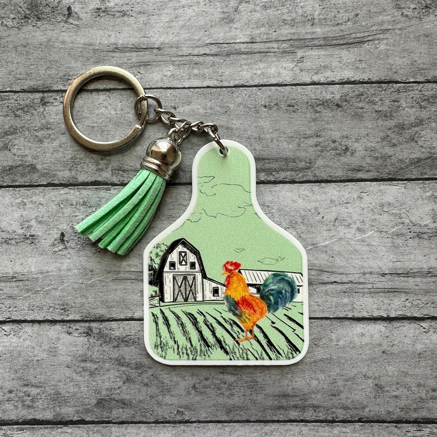 Rooster Keychain