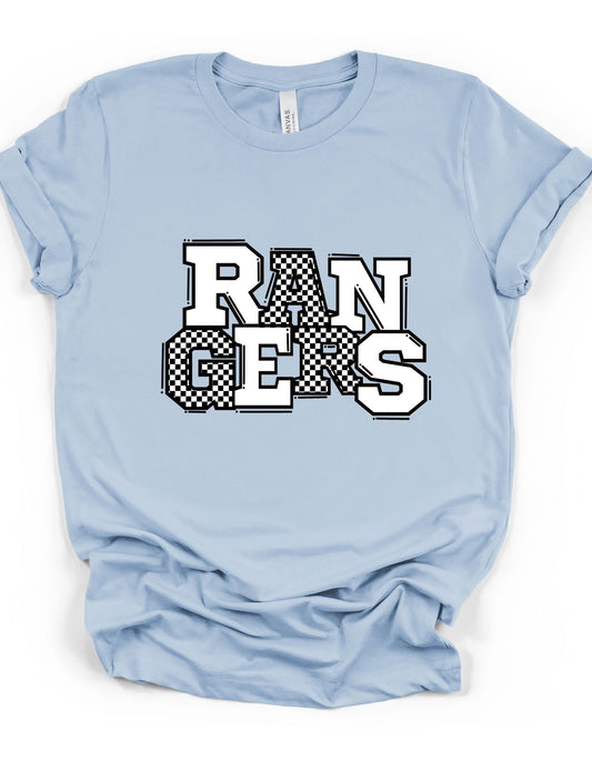 White Checkered Rangers T-Shirt