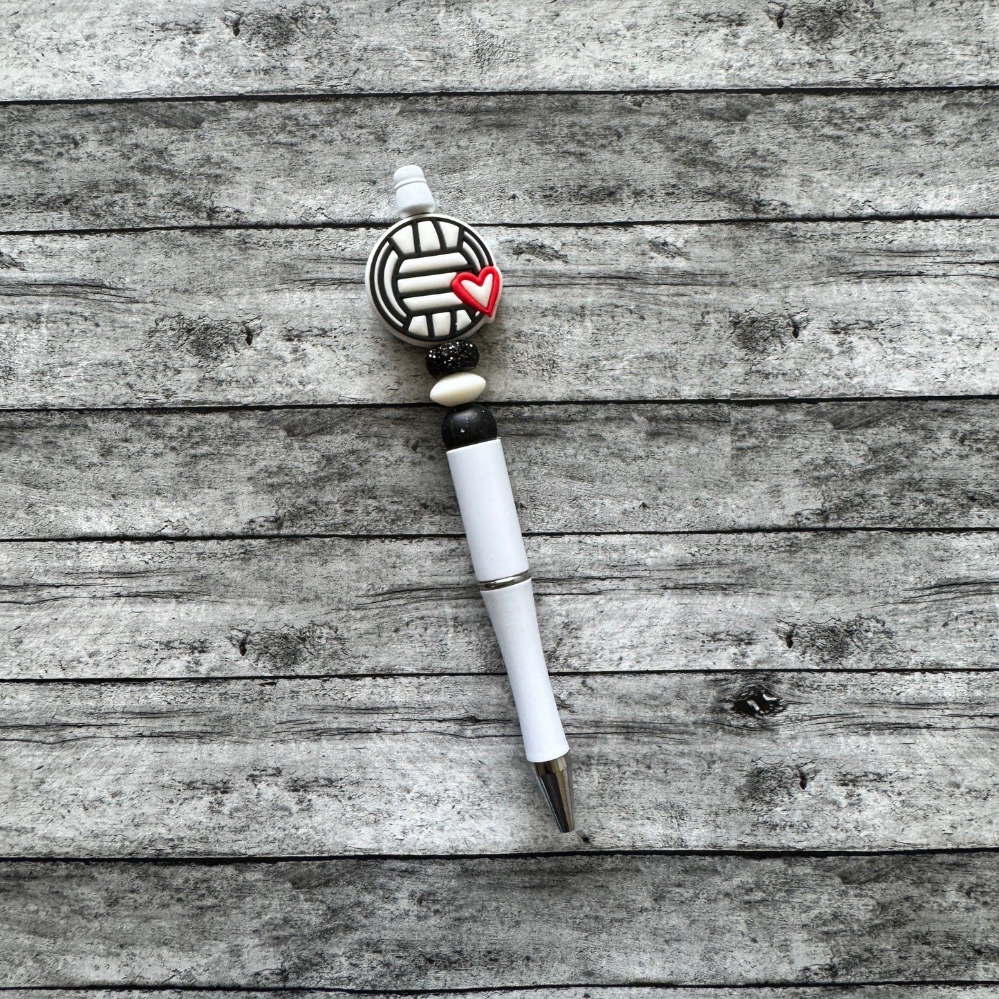 Volleyball Fan Beaded Pen