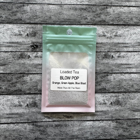 Blow Pop Loaded Tea Drink Mix (Orange, Green Apple, Blue Blast)