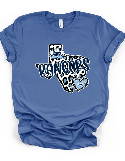 Rangers Leopard Texas T-Shirt