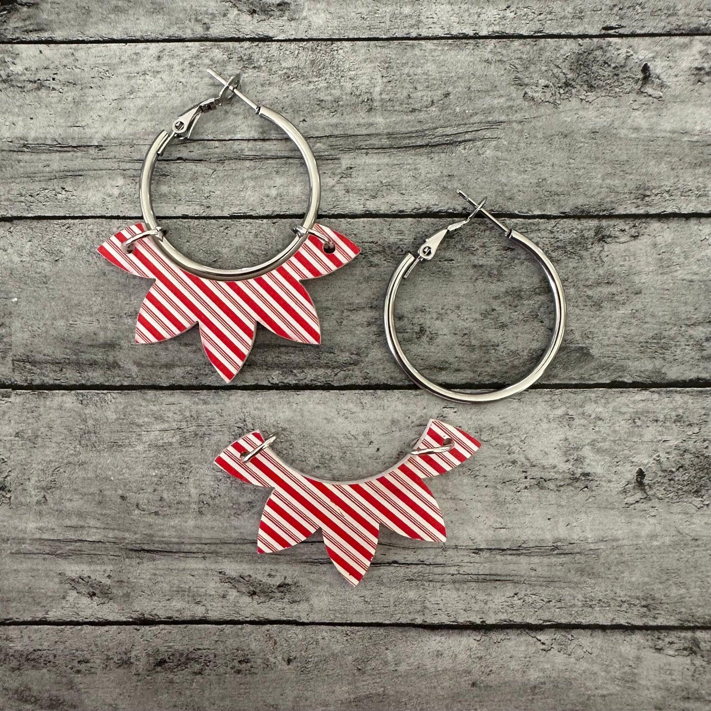 Candy Cane Stripe Interchangeable Hoop