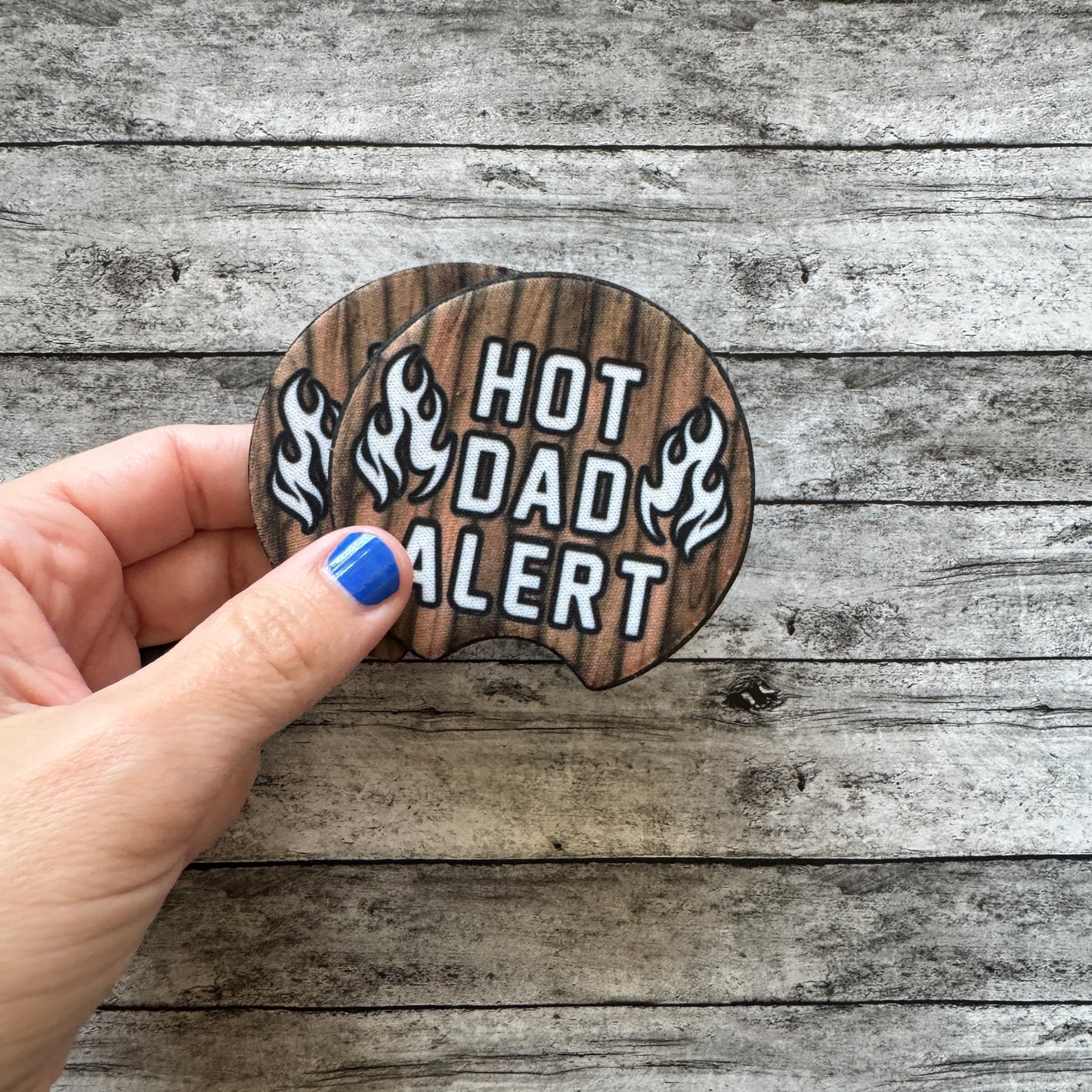 Hot Dad Neoprene Car Coaster