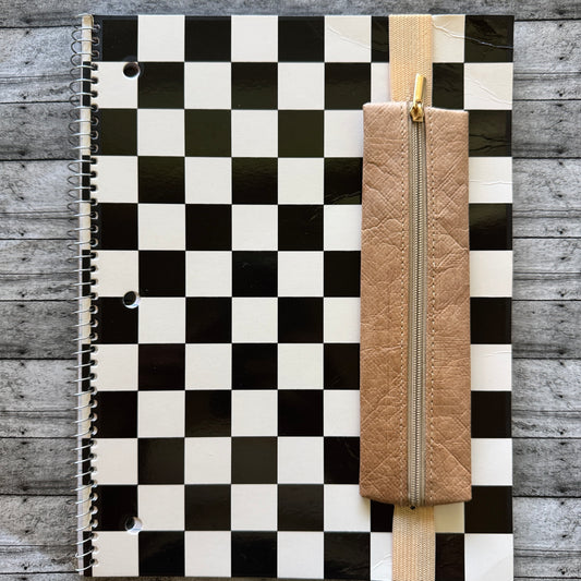 Light Brown Notepad Pen Holder