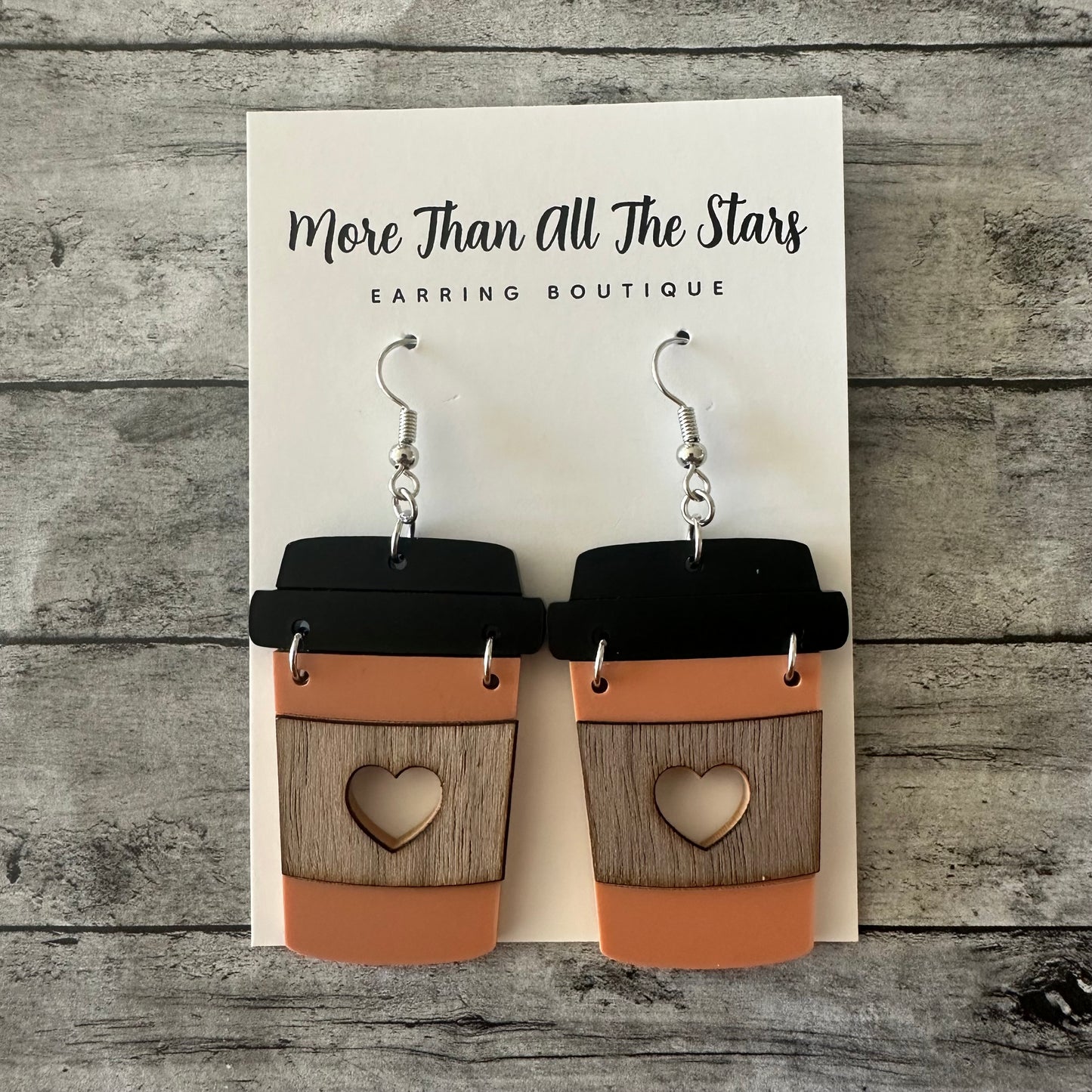 Pumpkin Coffee Cup Earrings