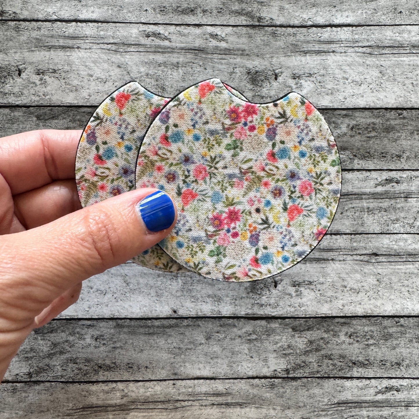 Multi Floral Neoprene Car Coaster