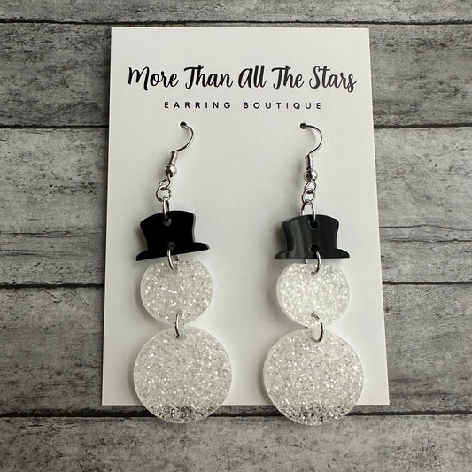 Snowman Earrings