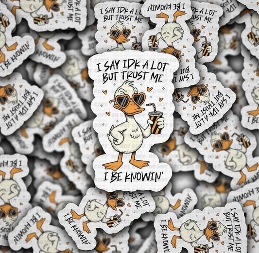 I Say IDK A Lot Sticker