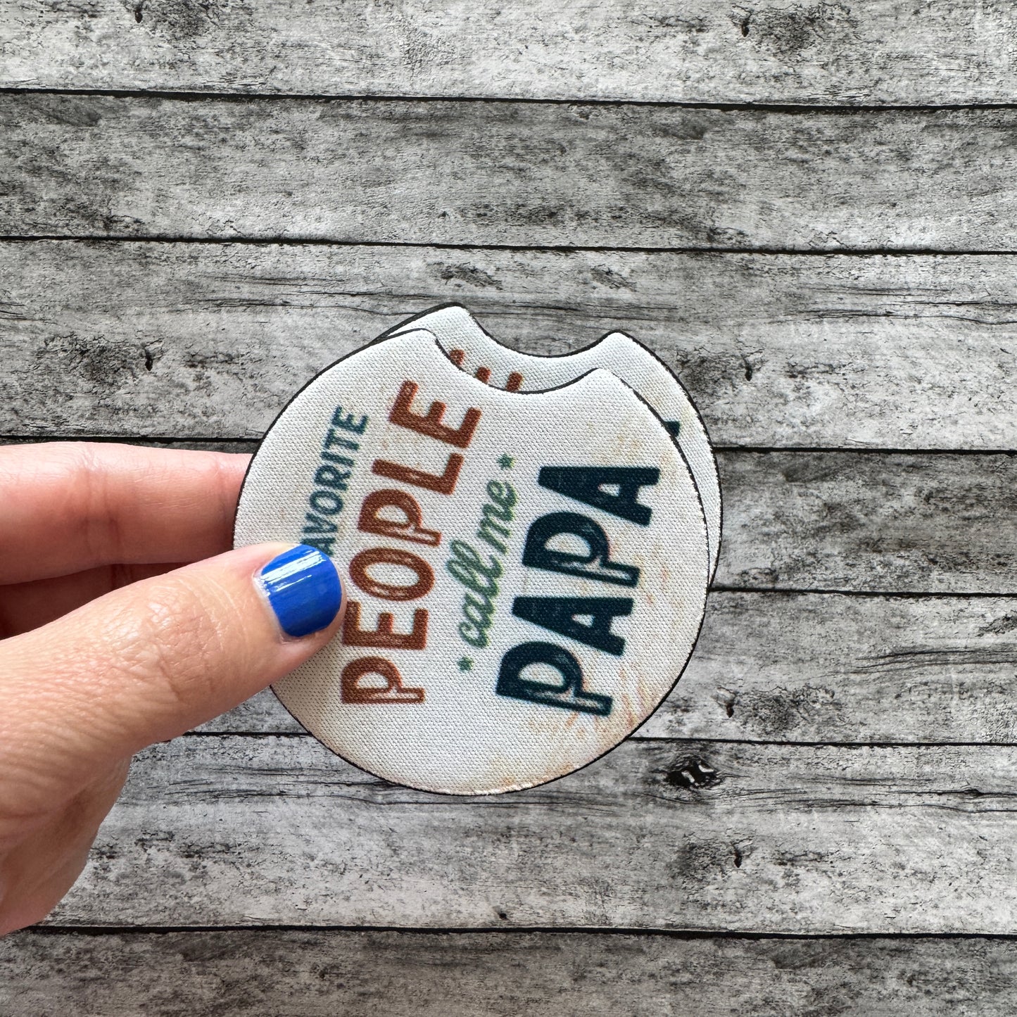 Papa Neoprene Car Coaster