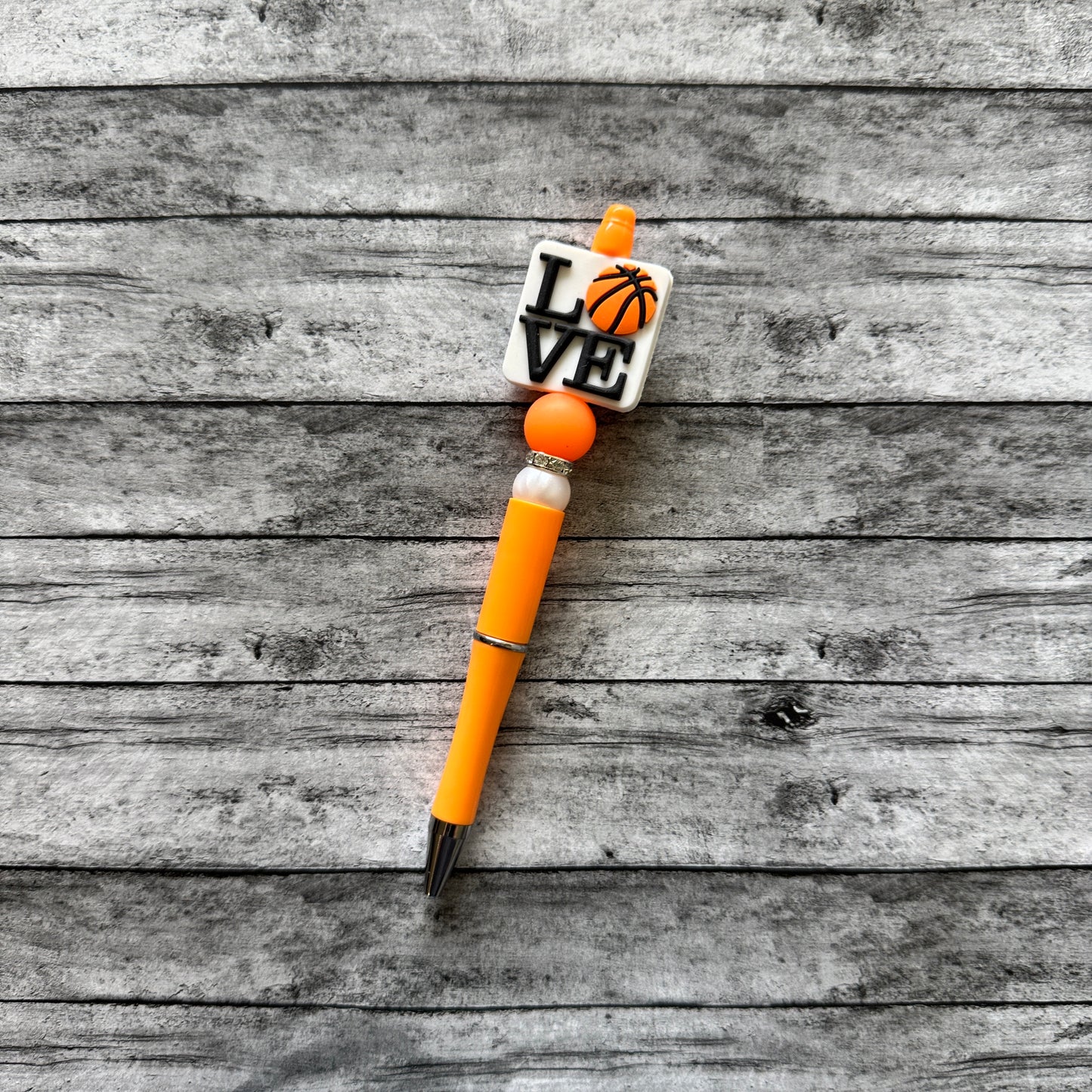 Basketball “Love” Beaded Pen