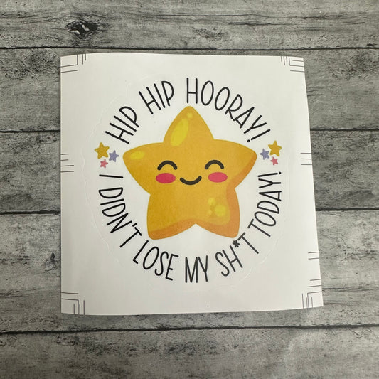 Hip Hip Hooray Sticker