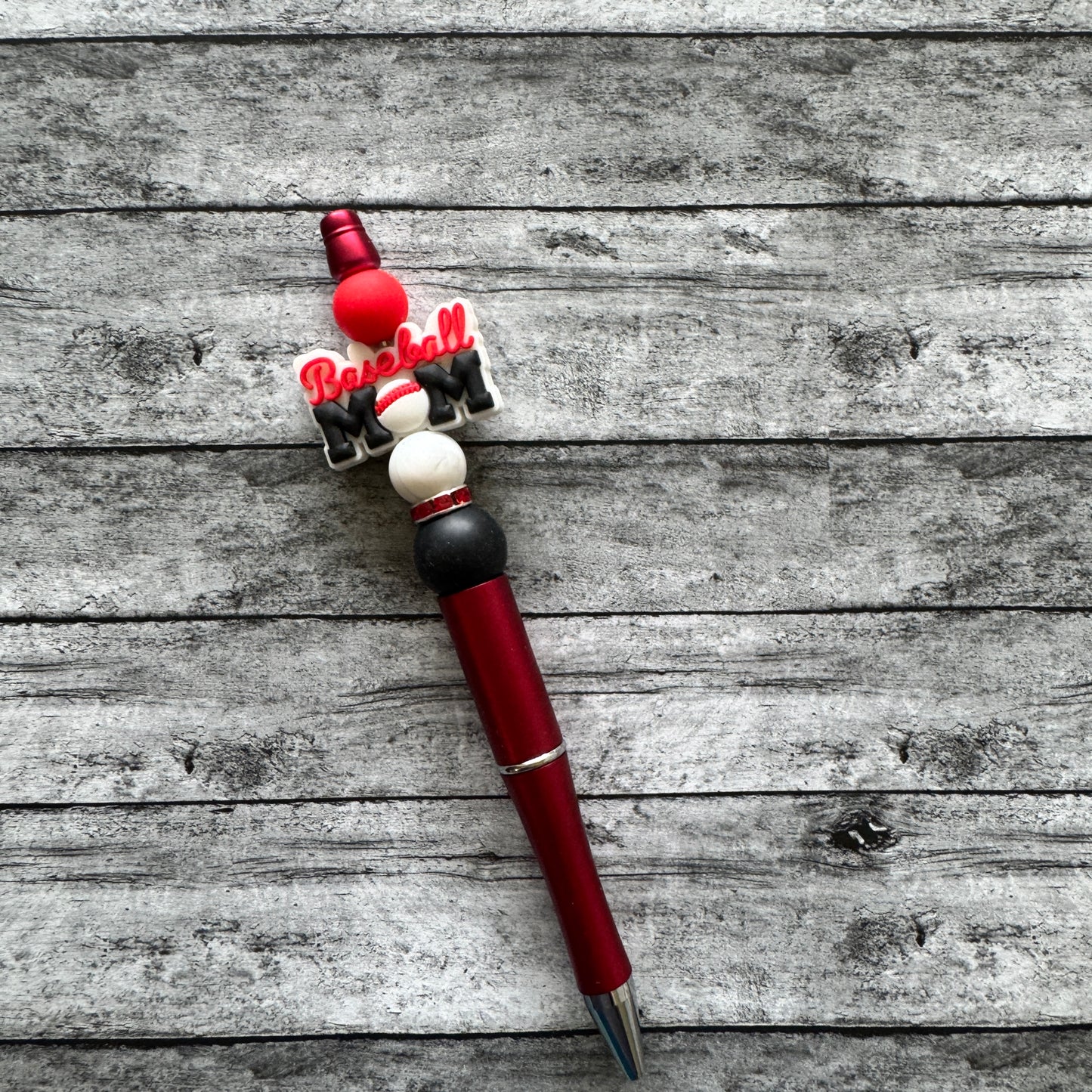 Baseball Mom Beaded Pen