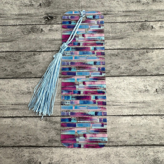 Blue and Purple Blocks Bookmark