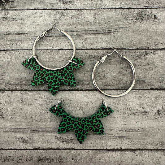 Green Leopard Interchangeable Hoop