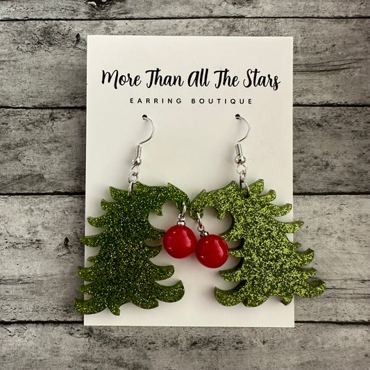 Grinch Tree Earrings