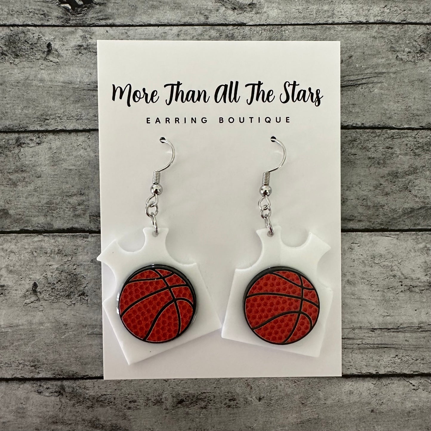 Basketball Jersey Earrings