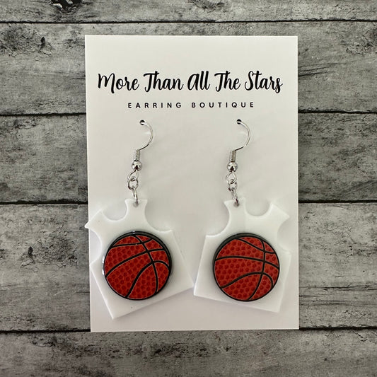 Basketball Jersey Earrings