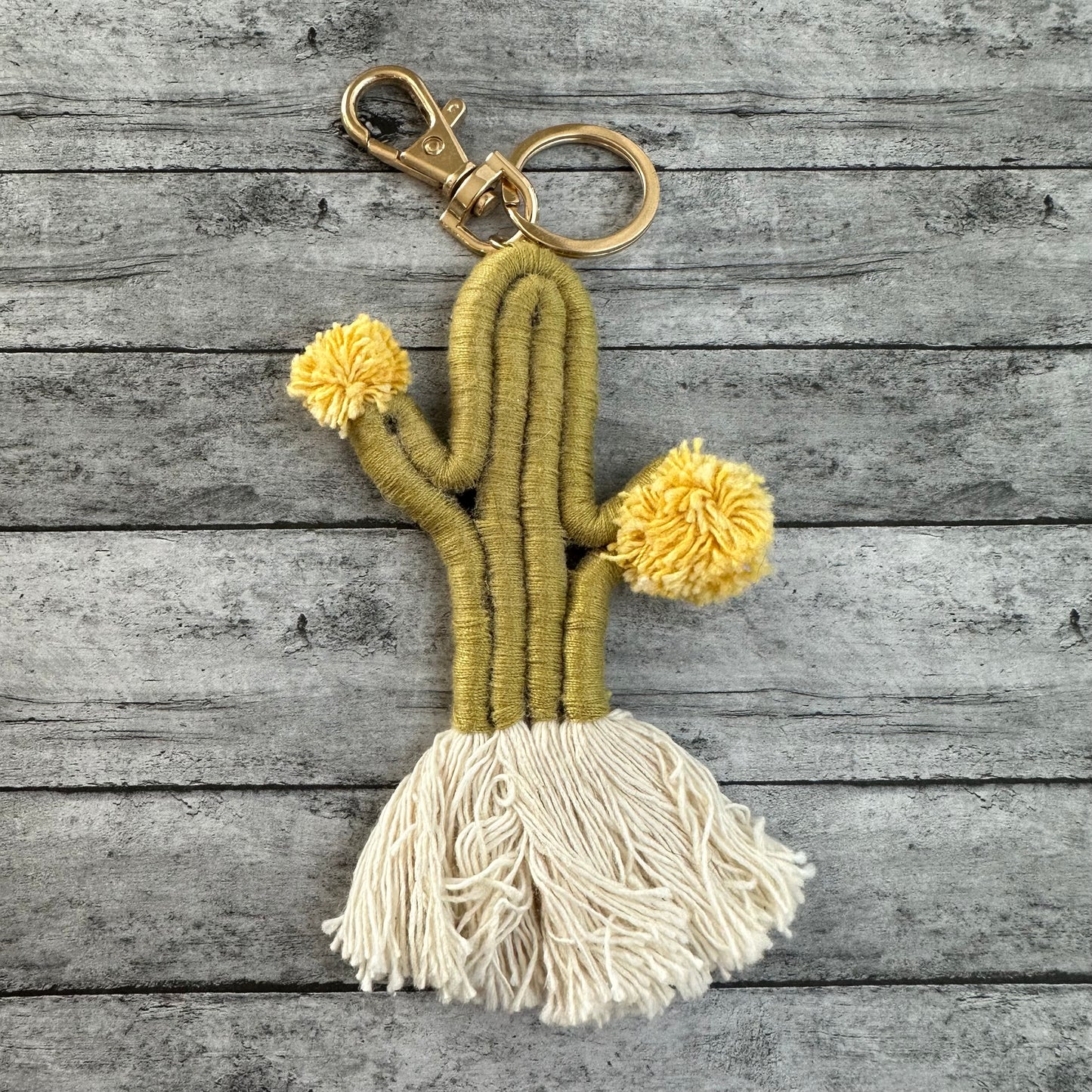 Green Cactus Keychain