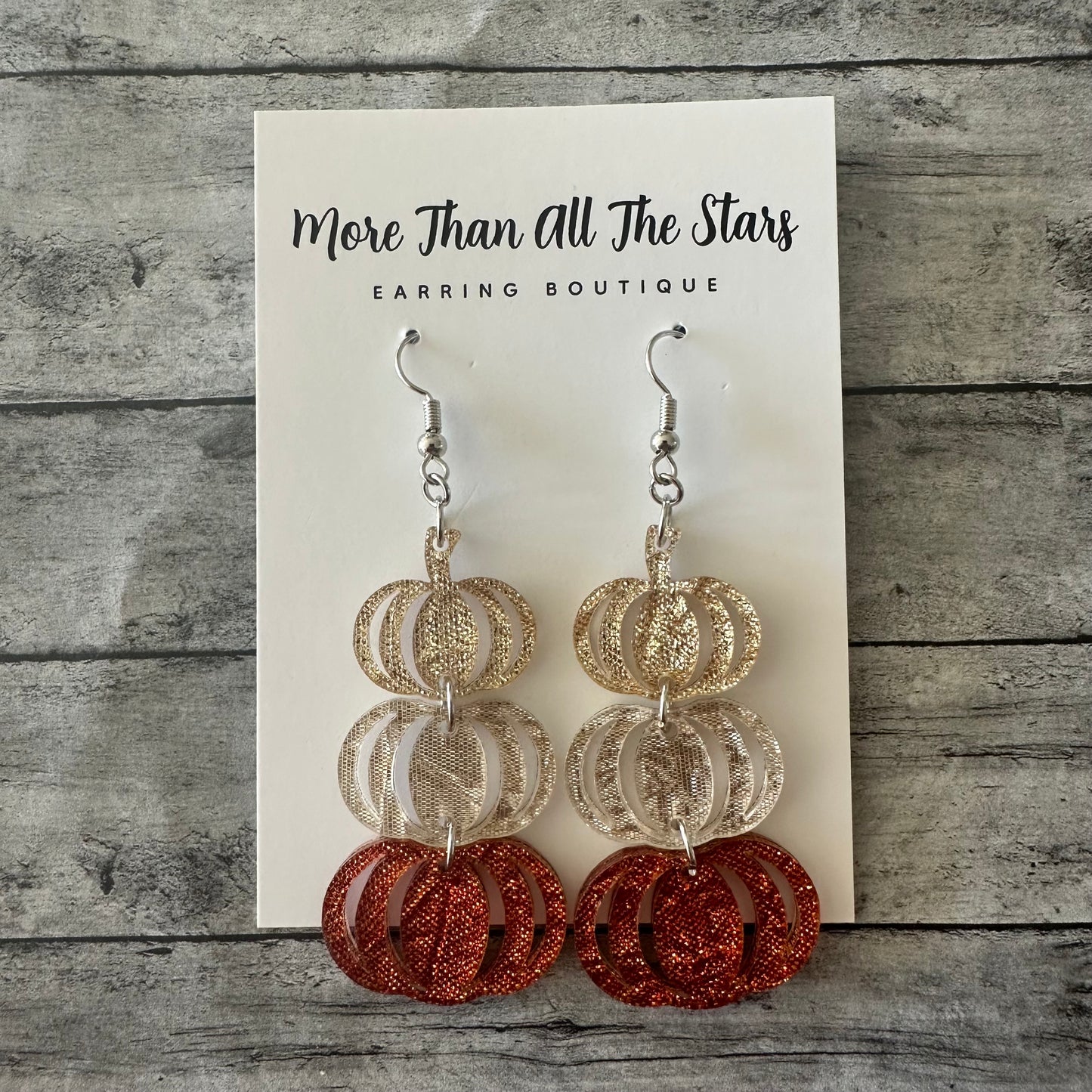 Pumpkin Stack Earrings