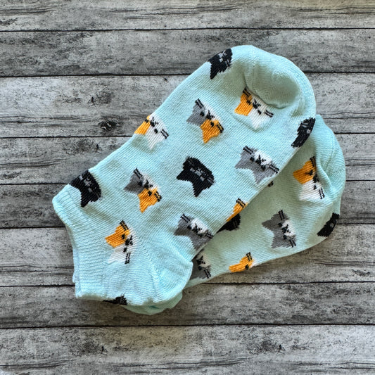 Women’s Blue Kitten Socks