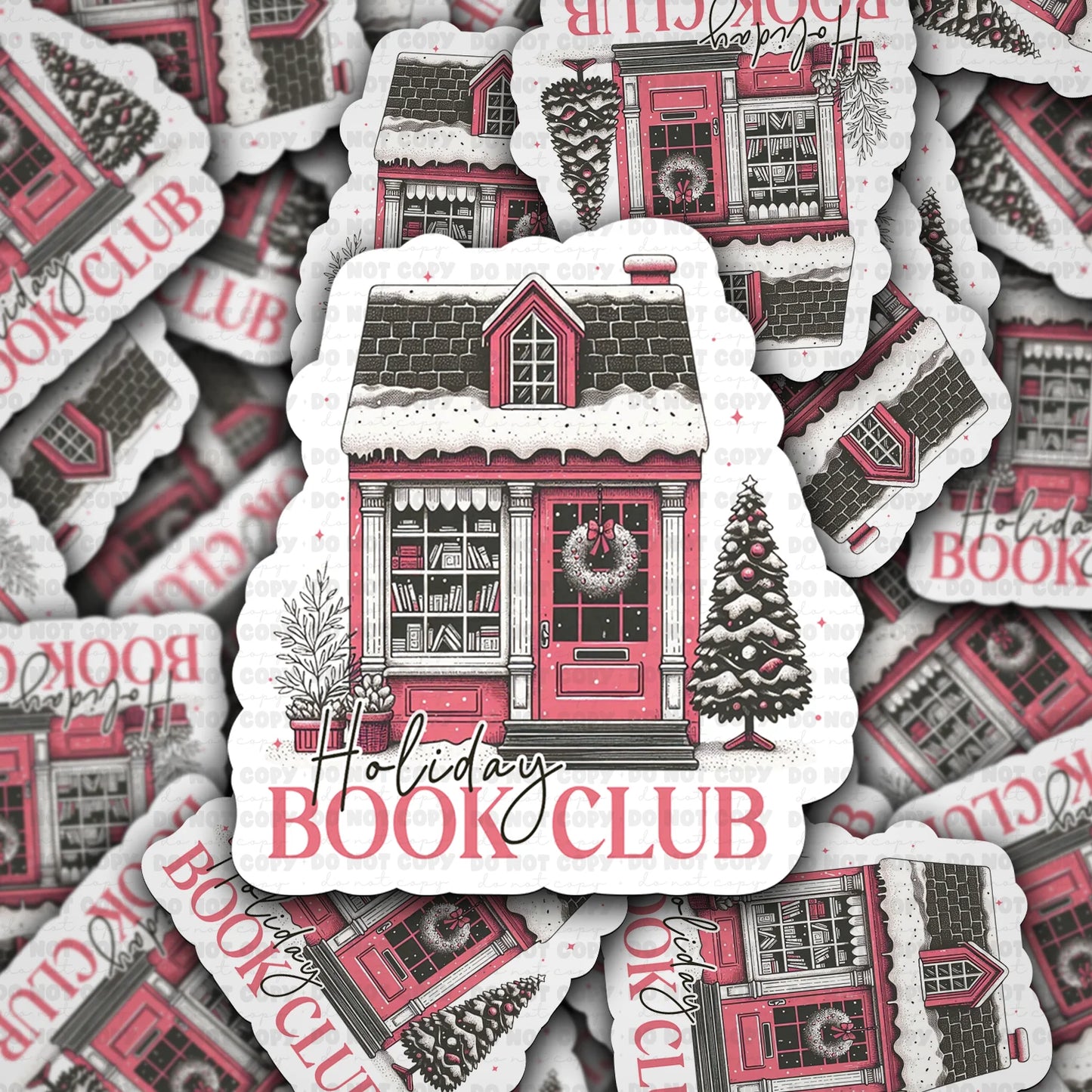 Holiday Book Club Sticker