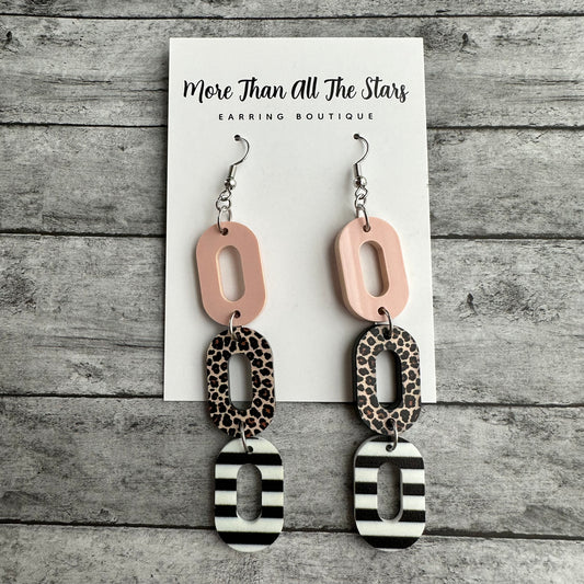 Stacked Oval Earrings