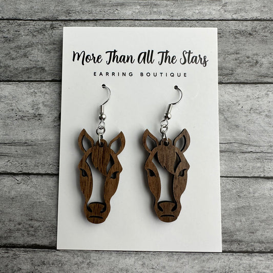 Horse Head Earrings