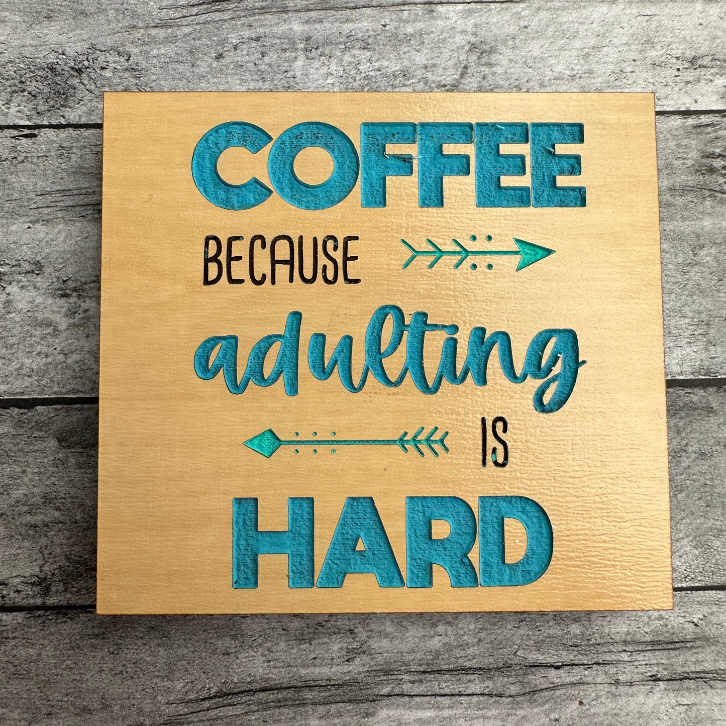 Coffee Because Adulting Is Hard Magnet