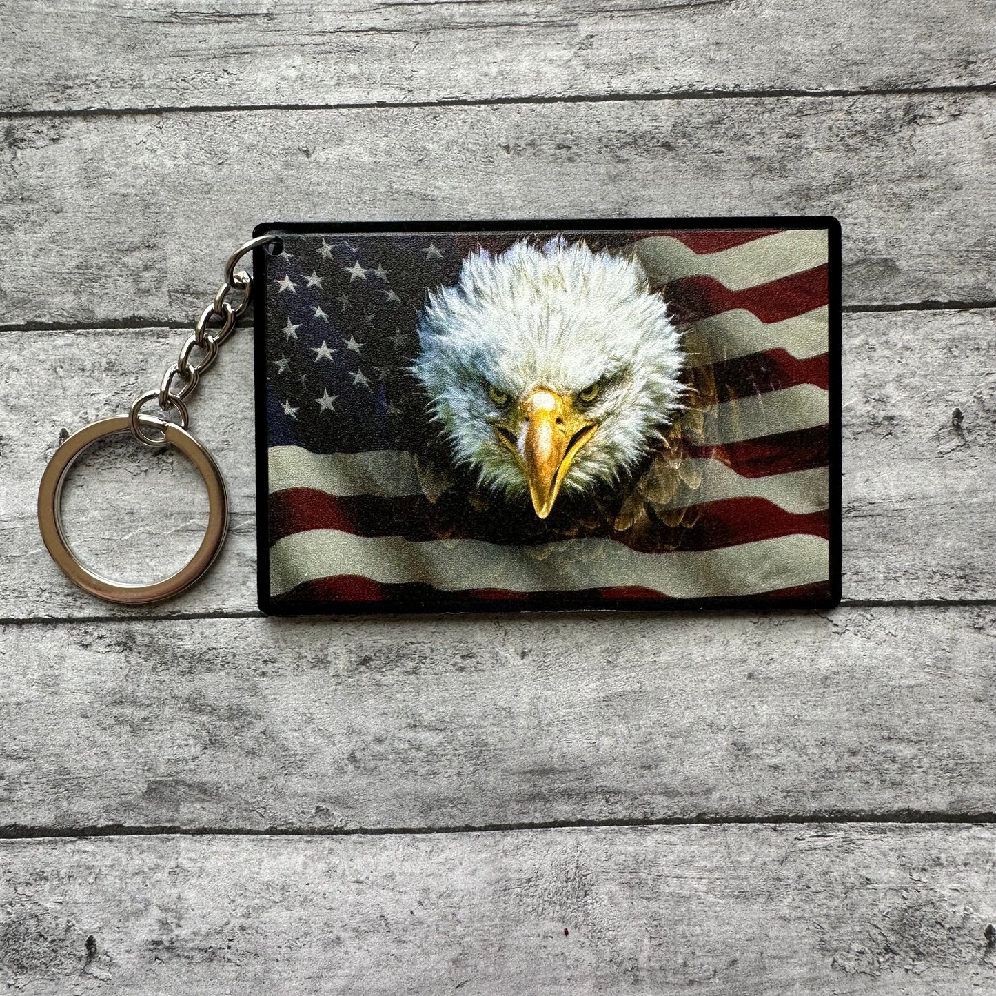 Eagle Flag Keychain