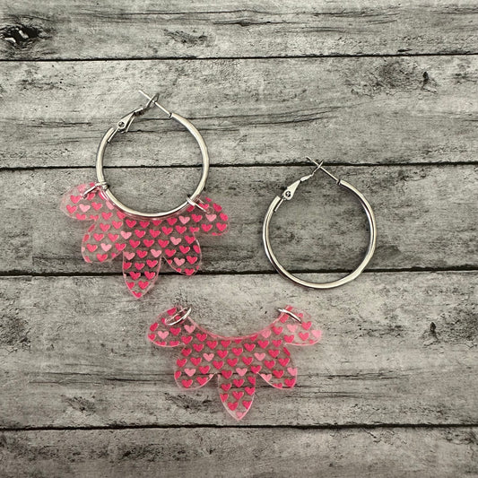 Mini Pink Heart Interchangeable Hoop