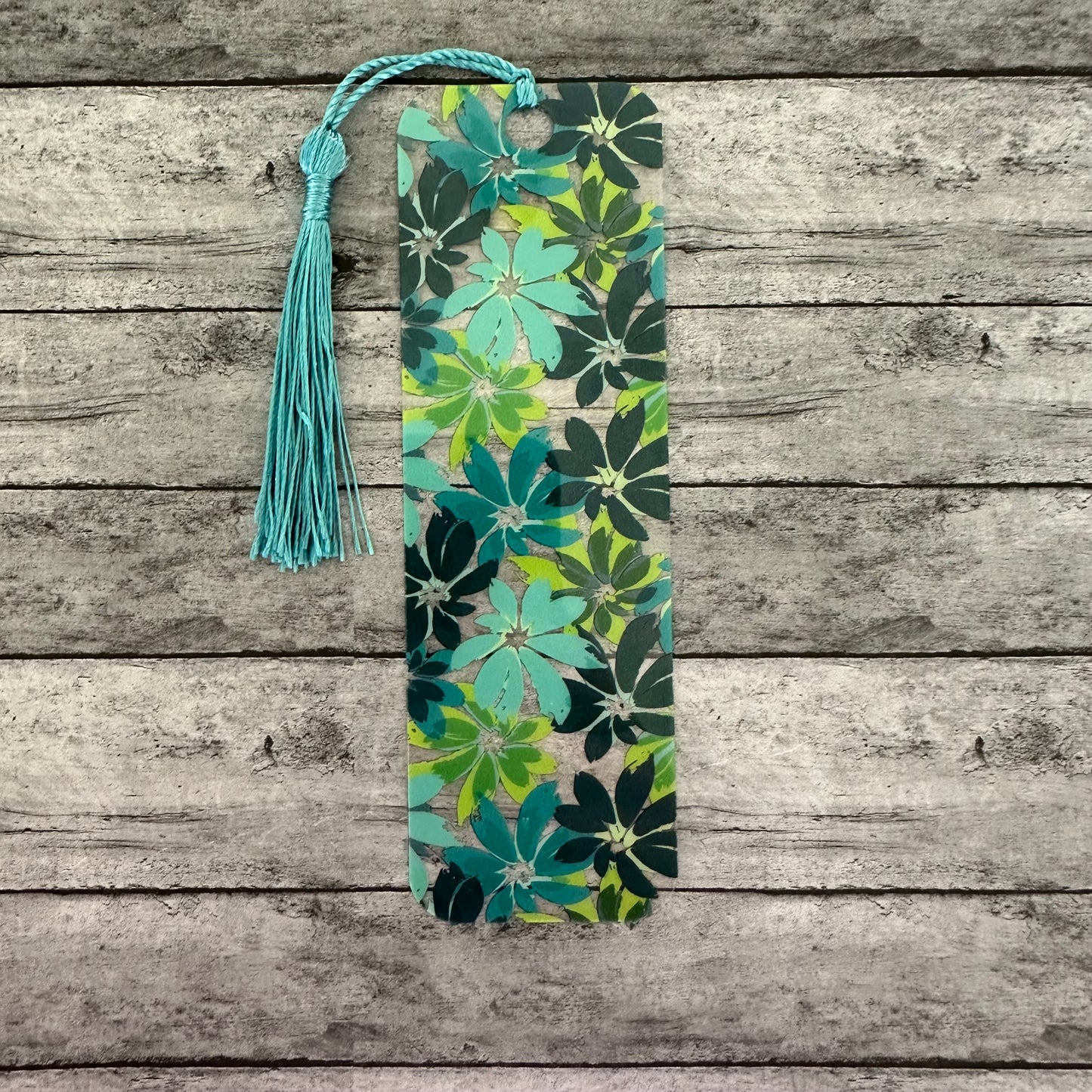 Green Floral Bookmark