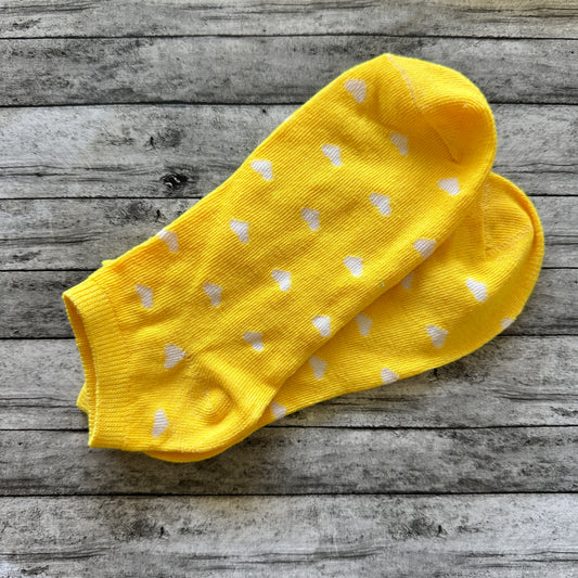 Women’s Yellow Heart Socks