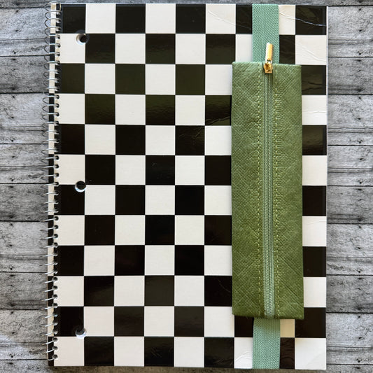 Green Notepad Pen Holder
