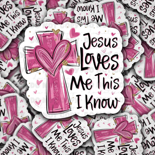 Jesus Loves Me Sticker