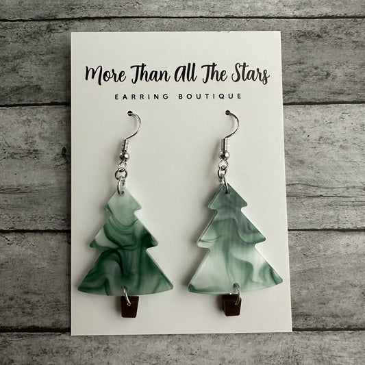 Swirly Tree Earrings