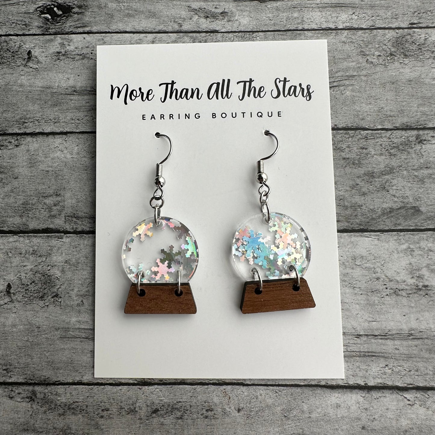 Snow-globe Earrings