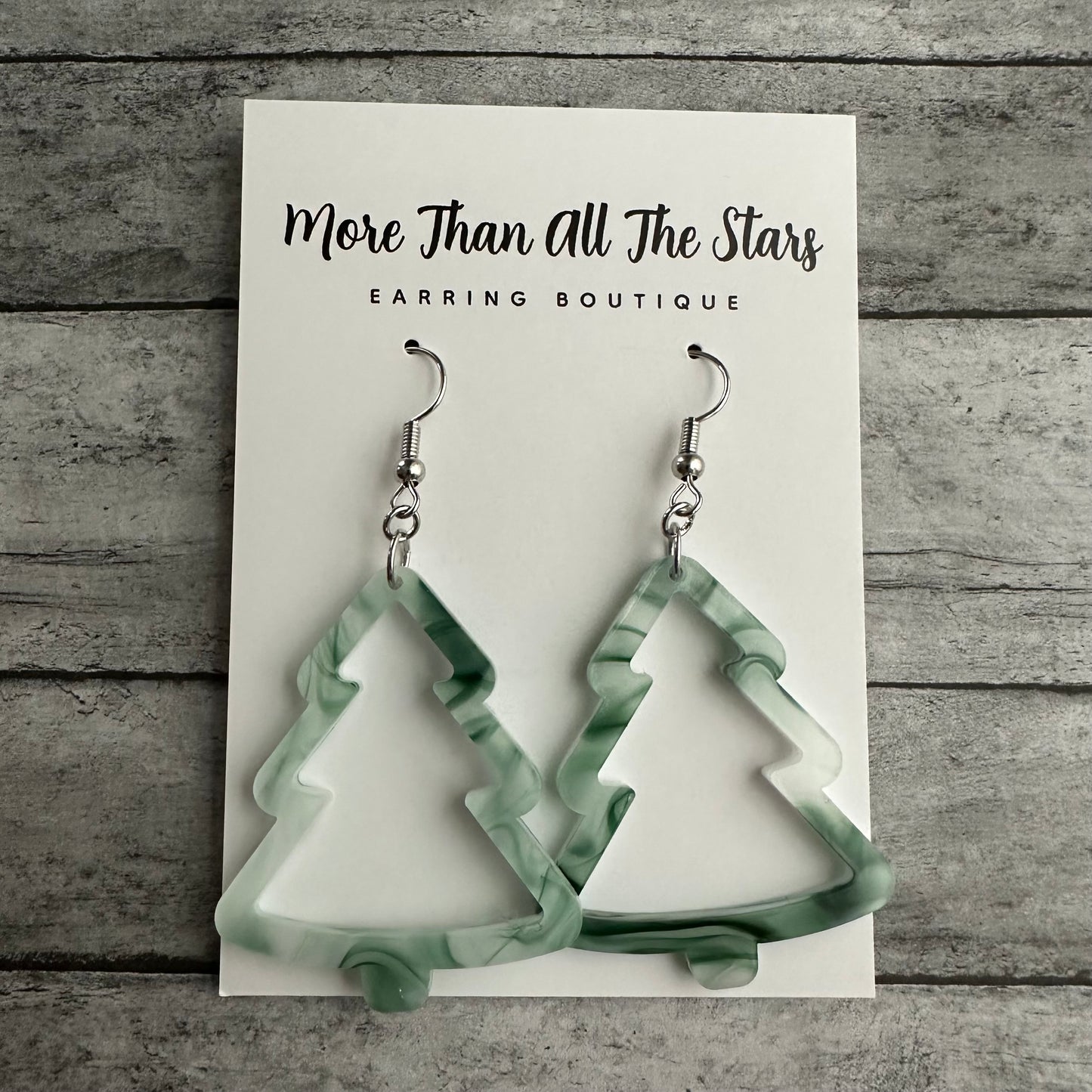 Cutout Swirly Tree Earrings