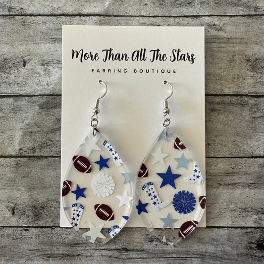 Texas Football Earrings