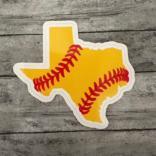 Texas Softball Sticker