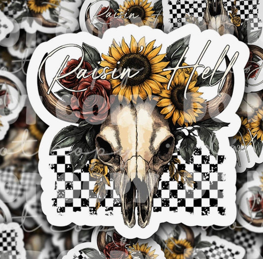 Raisin’ Hell Sticker