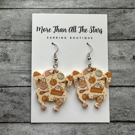 Thanksgiving Turkey Earrings