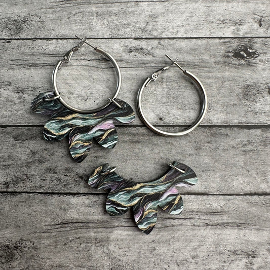 Jade Swirl Interchangeable Hoop