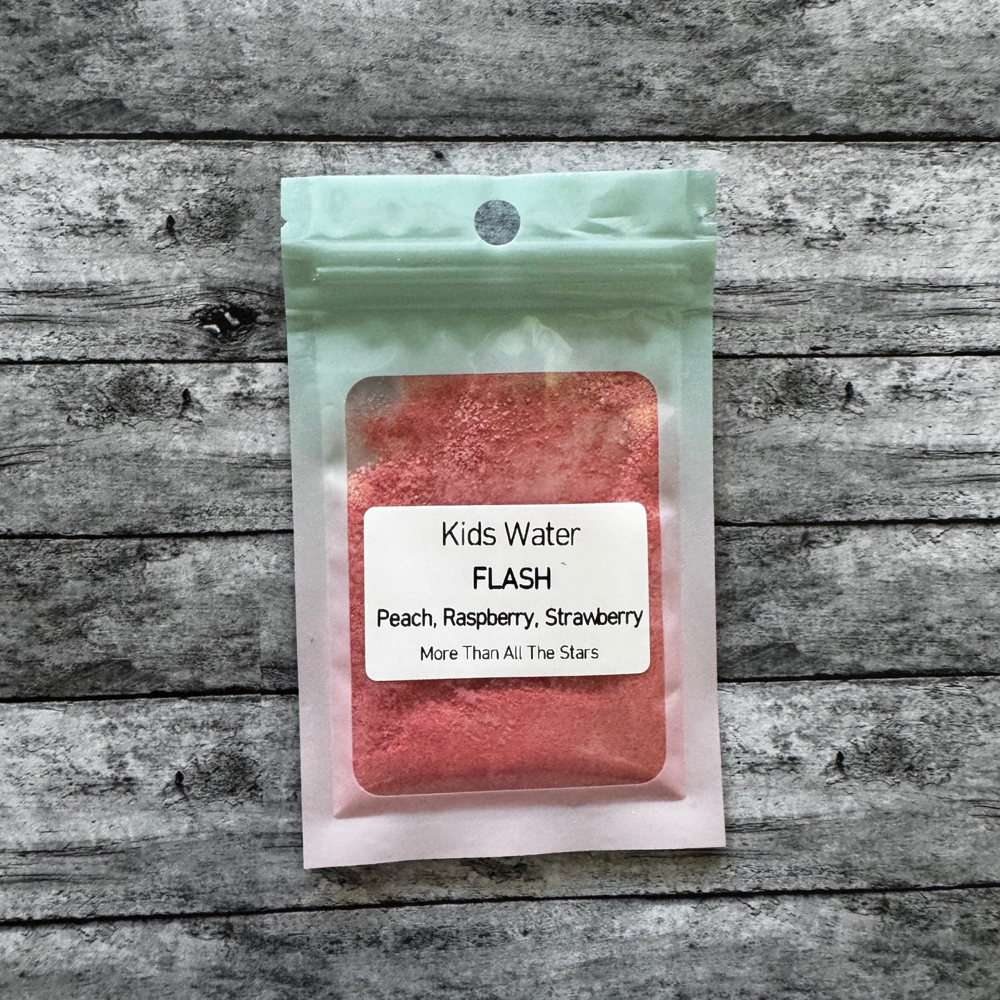 Flash Kids Water Drink Mix (Peach, Raspberry, Strawberry)