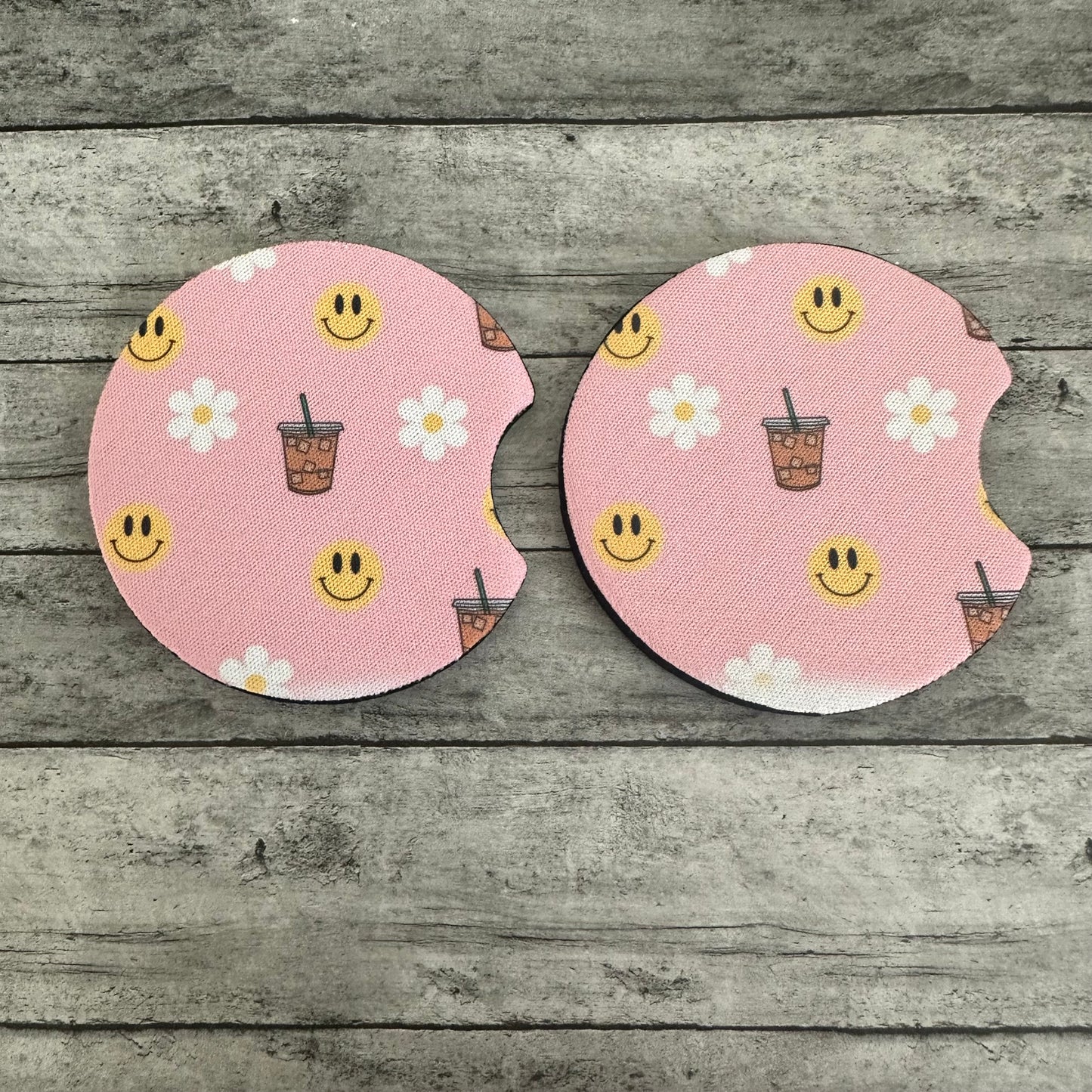 Iced Latte Neoprene Car Coaster