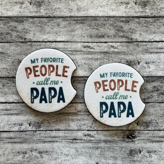 Papa Neoprene Car Coaster